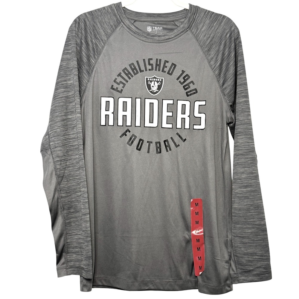 NFL Las Vegas Raiders "Established 1960"‎ Men's Long Sleeve Shirt Size M